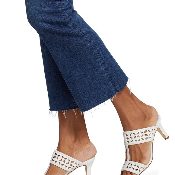 NEW FRAME Le Cropped Mini Bootcut Jeans With Raw Cuffs in Lupine women 725 5m3 - Picture 7 of 8